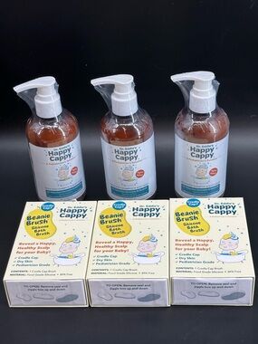 (3) Dr. Eddie’s Happy Cappy Medicated Shampoo Children Dandruff Cradle Cap +++
